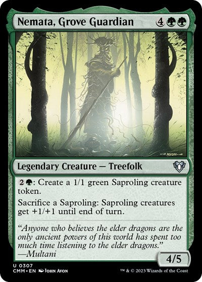 Nemata, Grove Guardian (Commander Masters) Light Play Foil