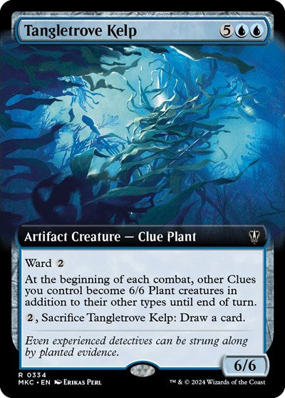 Tangletrove Kelp (Extended Art) (Commander: Murders at Karlov Manor) Light Play