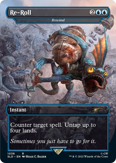 Re-Roll - Rewind (Borderless) (Secret Lair) Near Mint Foil