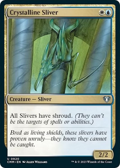 Crystalline Sliver (Commander Masters) Light Play