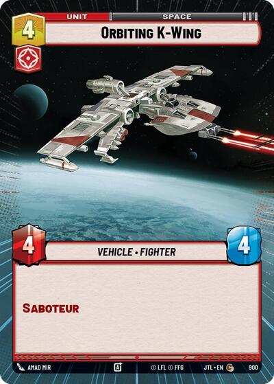Orbiting K-Wing (Hyperspace Foil) (Jump to Lightspeed) Near Mint Foil