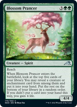 Blossom Prancer (Kamigawa: Neon Dynasty) Light Play Foil