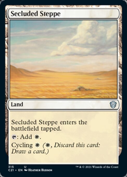 Secluded Steppe (Commander 2021 Strixhaven) Near Mint