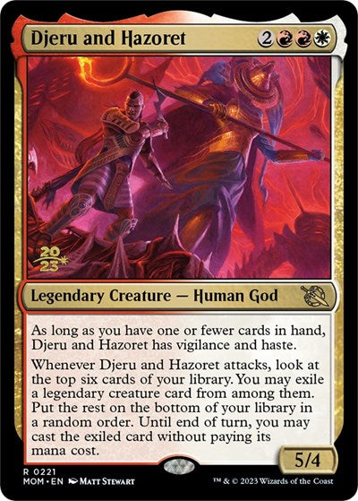 Djeru and Hazoret (Promos: Prerelease Cards) Near Mint Foil