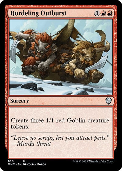 Hordeling Outburst (Commander: Phyrexia: All Will Be One) Near Mint