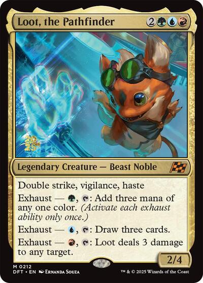 Loot, the Pathfinder (Promos: Prerelease Cards) Light Play Foil