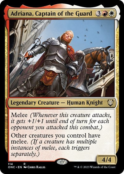 Adriana, Captain of the Guard (Commander: Phyrexia: All Will Be One) Light Play