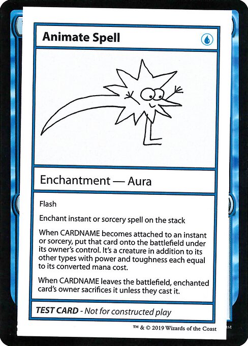 Animate Spell (No PW Symbol) (Mystery Booster Test Print 2021) Near Mint