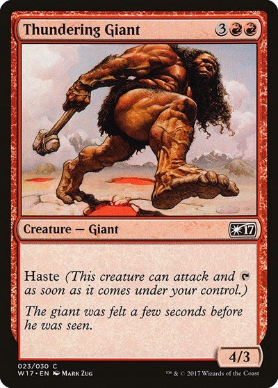 Thundering Giant (Welcome Deck 2017) Near Mint