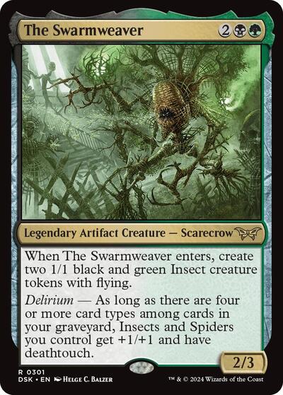 The Swarmweaver (0301) (Duskmourn: House of Horror) Near Mint Foil