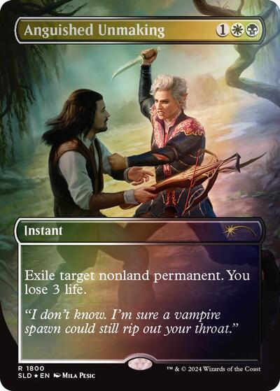 Anguished Unmaking (1800) (Rainbow Foil) (Secret Lair) Near Mint Foil