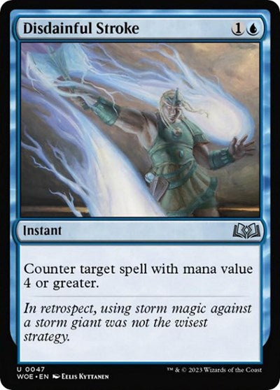 Disdainful Stroke (Wilds of Eldraine) Light Play Foil