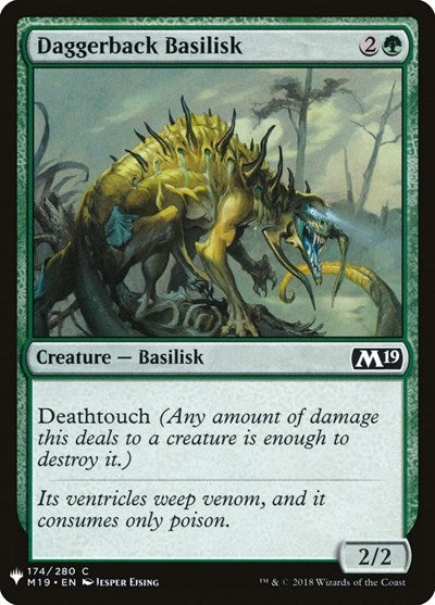 Daggerback Basilisk (Mystery Booster) Medium Play