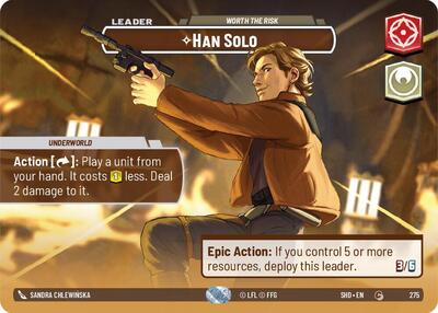 Han Solo Worth the Risk (Showcase) (Shadows of the Galaxy) Near Mint Foil