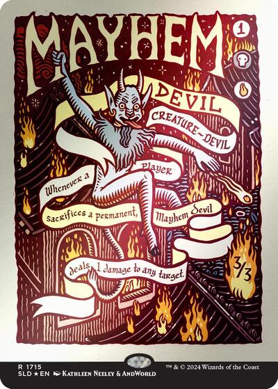 Mayhem Devil (Rainbow Foil) (Secret Lair) Near Mint Foil