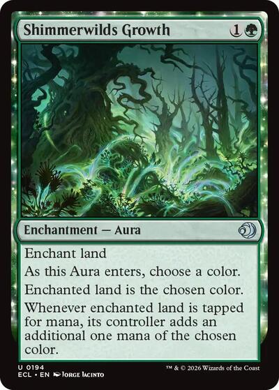 Shimmerwilds Growth (Lorwyn Eclipsed) Light Play