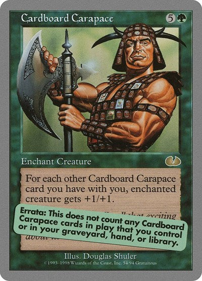 Cardboard Carapace (Unglued) Medium Play
