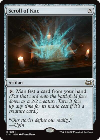 Scroll of Fate (Commander: Duskmourn: House of Horror) Near Mint