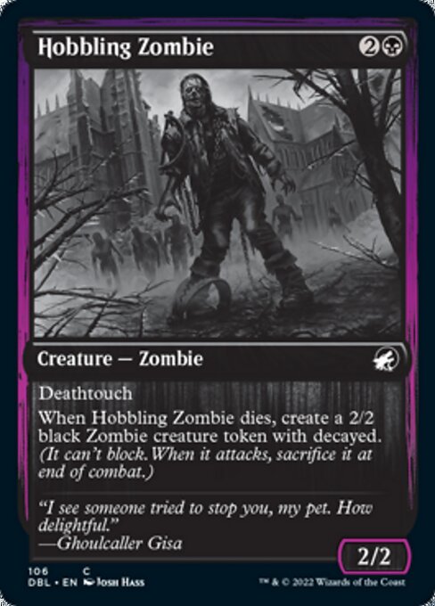 Hobbling Zombie (Innistrad: Double Feature) Light Play Foil