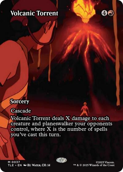 Volcanic Torrent (Borderless) (Avatar: The Last Airbender: Eternal-Legal) Near Mint Foil