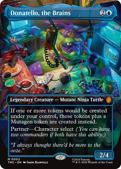 Donatello, the Brains (Borderless) (Commander: Teenage Mutant Ninja Turtles) Near Mint