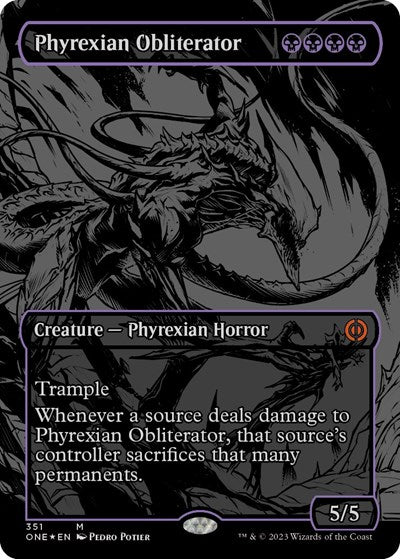 Phyrexian Obliterator (Oil Slick Raised Foil) (Phyrexia: All Will Be One) Near Mint Foil