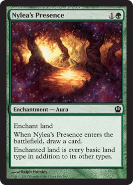 Nylea's Presence (Theros) Light Play Foil