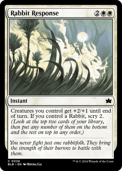 Rabbit Response (Bloomburrow) Damaged / Poor