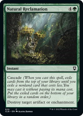 Natural Reclamation (Commander Legends: Battle for Baldur's Gate) Light Play