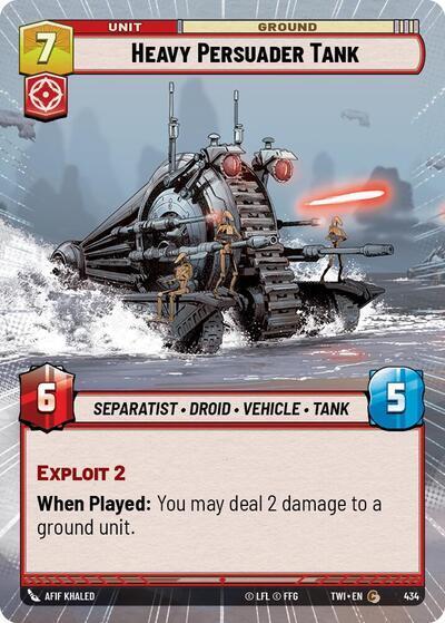 Heavy Persuader Tank (Hyperspace) (Twilight of the Republic) Near Mint Foil