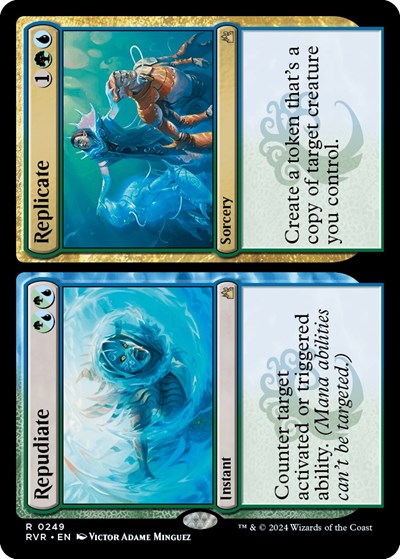 Repudiate / Replicate (Ravnica Remastered) Light Play Foil