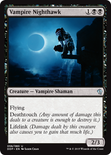 Vampire Nighthawk (Duel Decks: Zendikar vs Eldrazi) Light Play