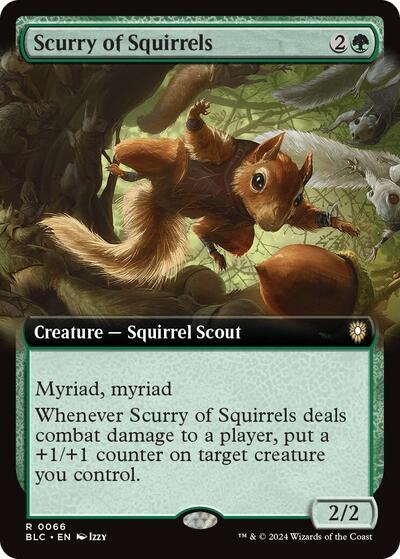 Scurry of Squirrels (Extended Art) (Commander: Bloomburrow) Near Mint