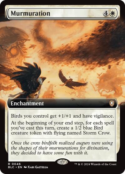 Murmuration (Extended Art) (Commander: Bloomburrow) Near Mint