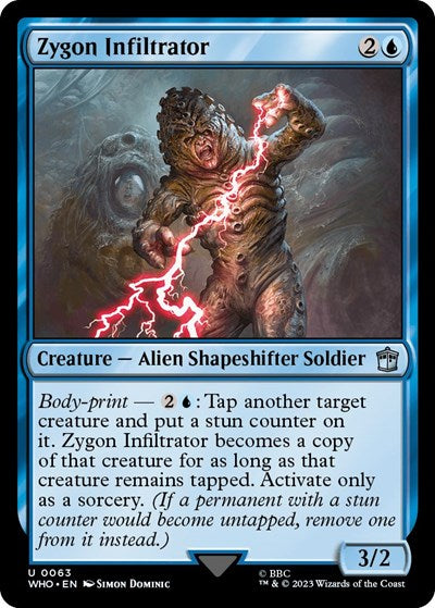 Zygon Infiltrator (Universes Beyond: Doctor Who) Near Mint Foil
