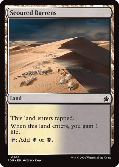 Scoured Barrens (Foundations) Near Mint Foil