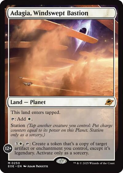 Adagia, Windswept Bastion (Edge of Eternities) Near Mint Foil