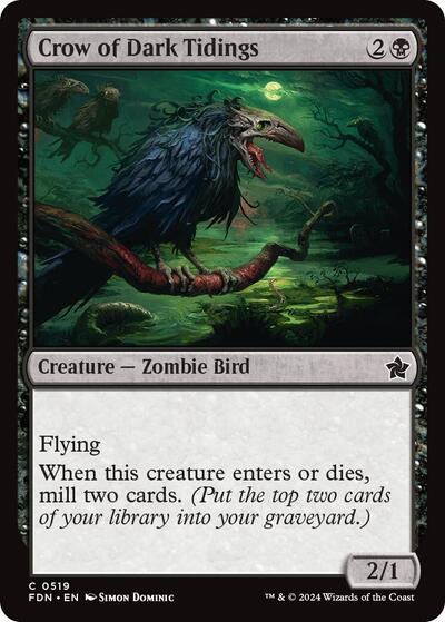 Crow of Dark Tidings (Foundations) Near Mint