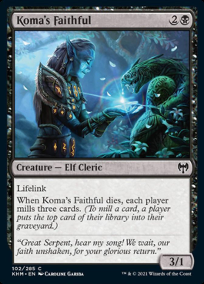 Koma's Faithful (Kaldheim) Light Play Foil