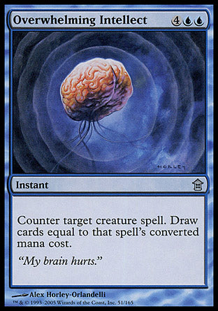 Overwhelming Intellect (Saviors of Kamigawa) Medium Play