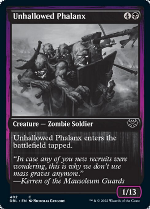 Unhallowed Phalanx (Innistrad: Double Feature) Light Play