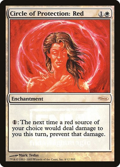 Circle of Protection: Red (Promos: FNM) Medium Play Foil