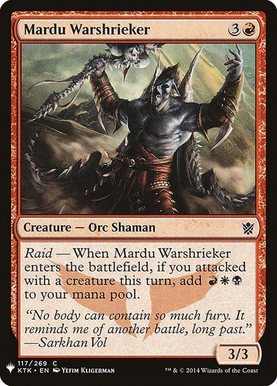 Mardu Warshrieker (Mystery Booster) Near Mint