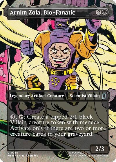 Arnim Zola, Bio-Fanatic (Borderless) (Marvel Super Heroes) Near Mint Foil