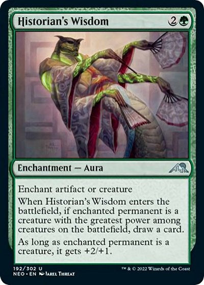 Historian's Wisdom (Kamigawa: Neon Dynasty) Medium Play Foil