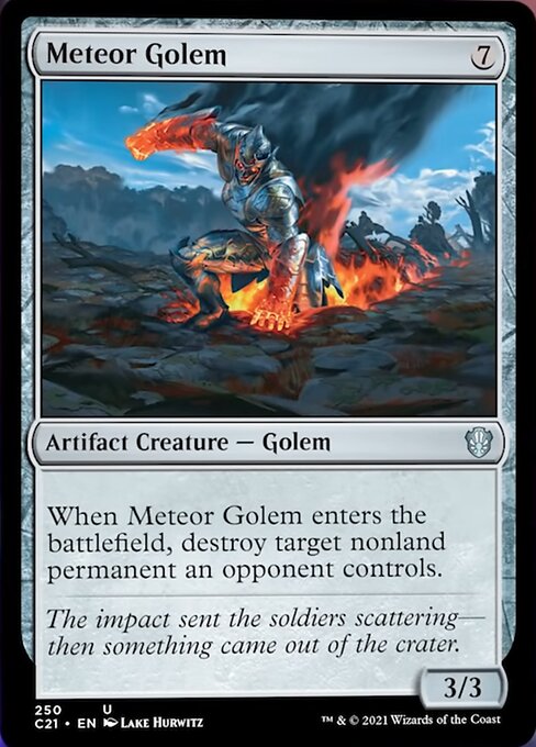 Meteor Golem (Commander 2021 Strixhaven) Light Play