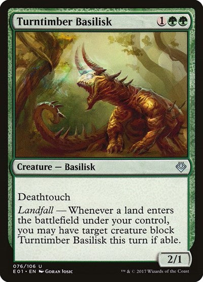 Turntimber Basilisk (Archenemy: Nicol Bolas) Light Play