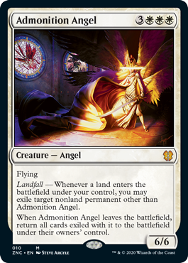 Admonition Angel (Commander 2020 Zendikar Rising) Light Play