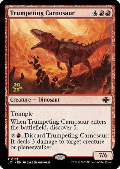 Trumpeting Carnosaur (Promos: Prerelease Cards) Light Play Foil