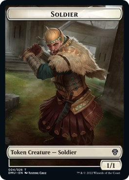 Soldier / Dragon Double-sided Token (Promos: 30th Anniversary Promos) Medium Play Foil